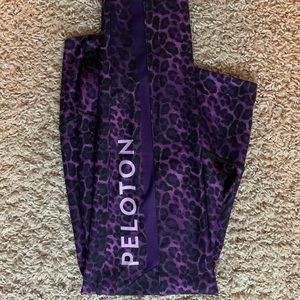 Peloton Purple leopard print leggings